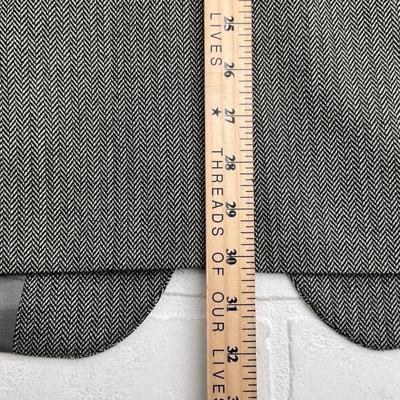 Nautica Blazer Men 40R Black Herringbone Lambswool Stretch Classic CareerJ acket - Picture 13 of 14